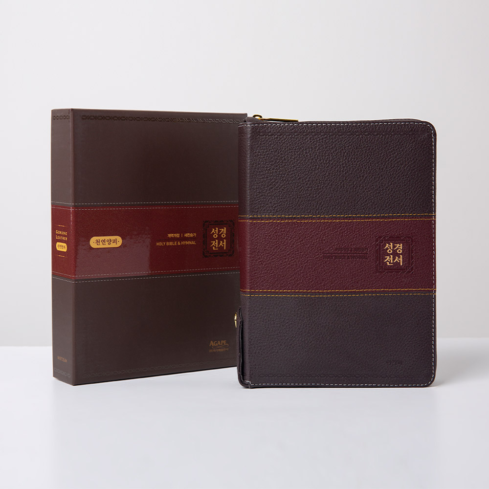 개역개정 가죽 성경전서(NKR72EAM) 대 합본 투톤다크브라운