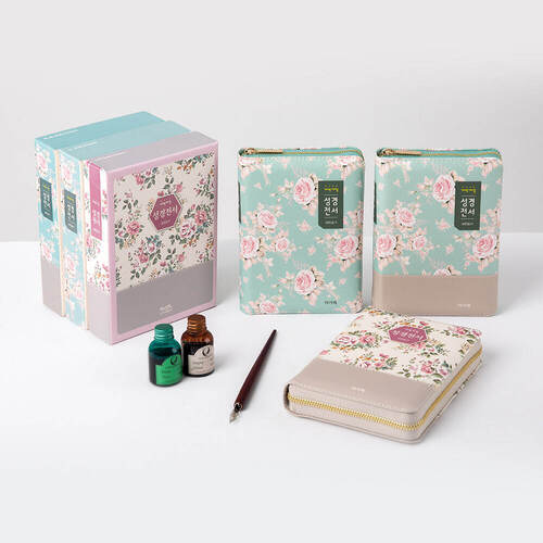 개역개정 성경전서 플라워(NKR62EAM) 소 합본 투톤그린